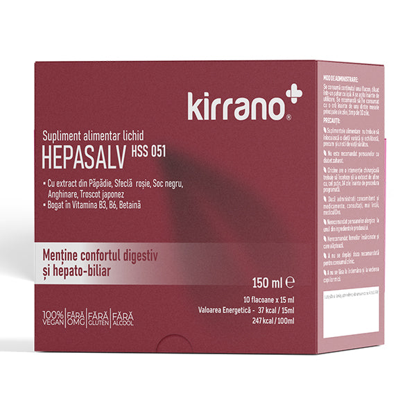 Supliment alimentar: HEPASALV HSS051 cu extract din sfeclă