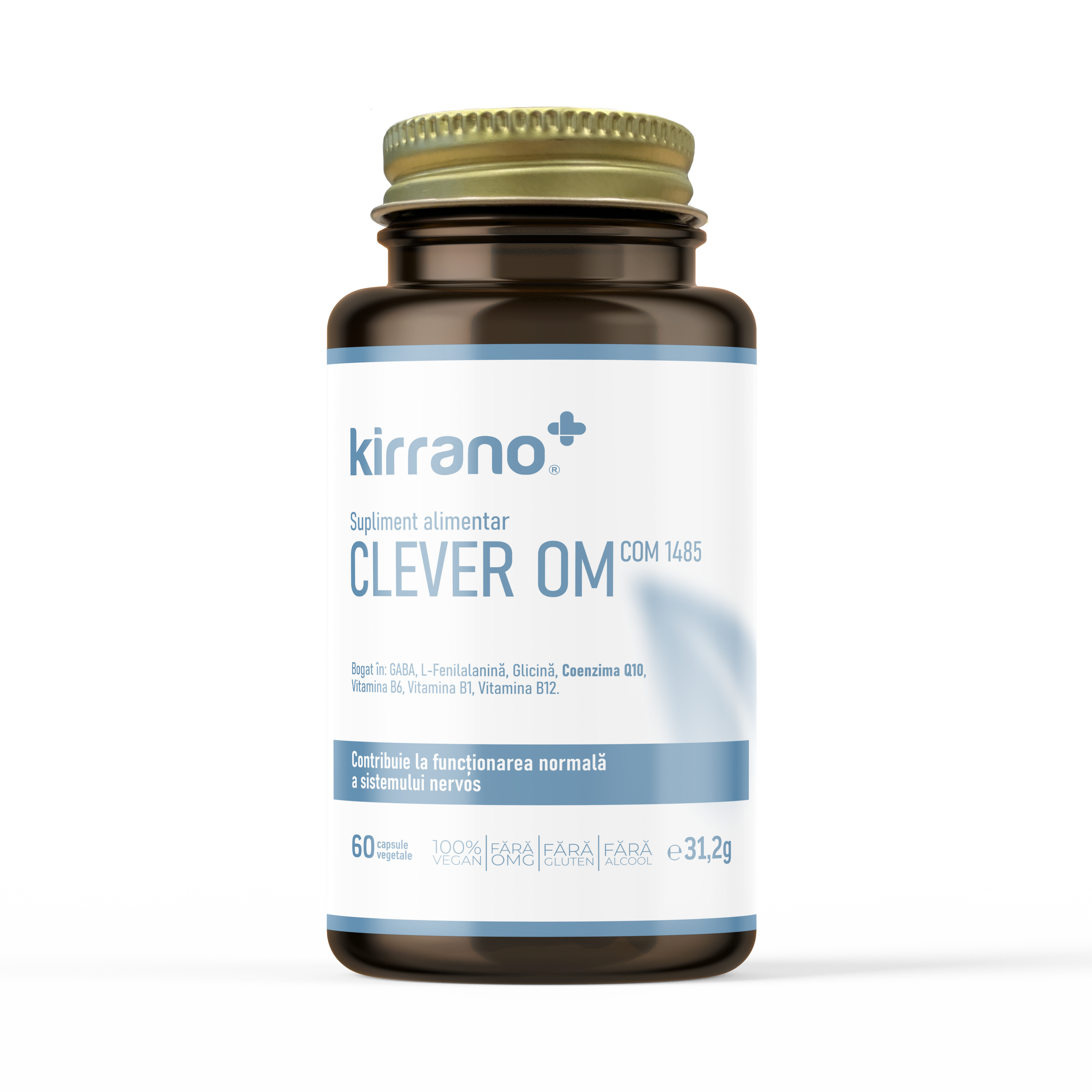 Clever OM – Supliment alimentar pentru memorie și concentrare, cu GABA, Coenzima Q10 și vitaminele B