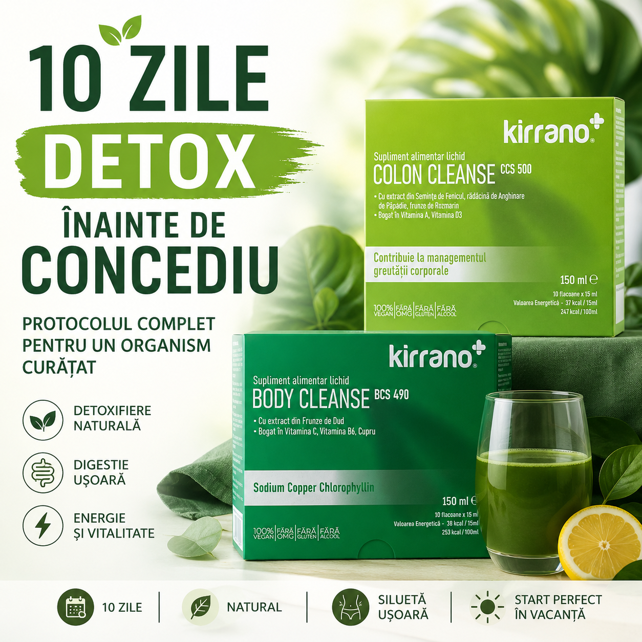 10 zile de detox înainte de concediu: protocolul complet pentru un organism curățat