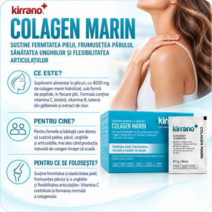 Colagen Marin –  Supliment alimentar pentru frumusețea și sănătatea pielii, a părului și a articulațiilor.
