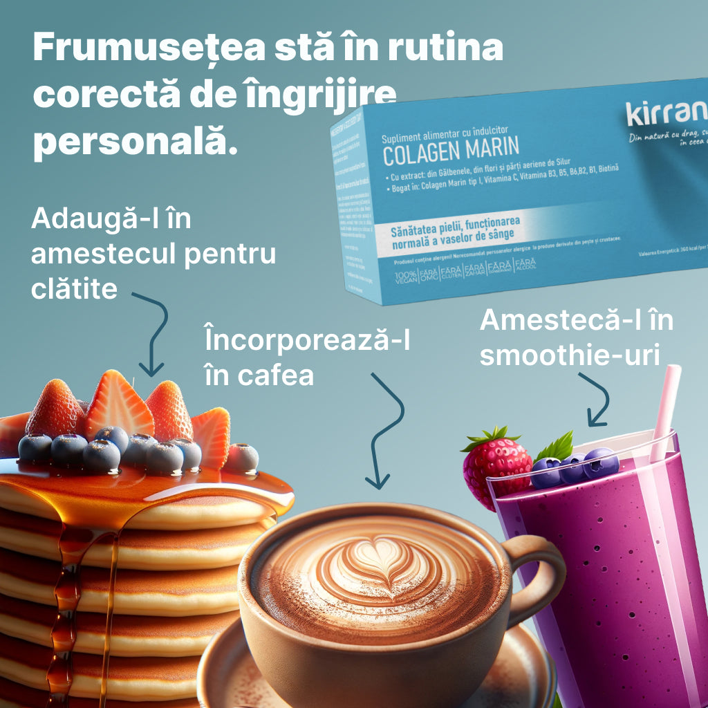 Colagen Marin –  esențial pentru frumusețea și sănătatea pielii, a părului și a articulațiilor.