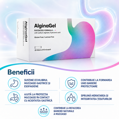 ALGINAGEL, 20 plicuri x 15 ml