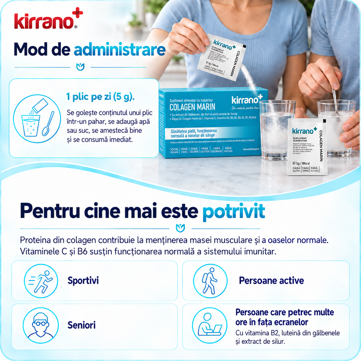 Colagen Marin –  Supliment alimentar pentru frumusețea și sănătatea pielii, a părului și a articulațiilor.