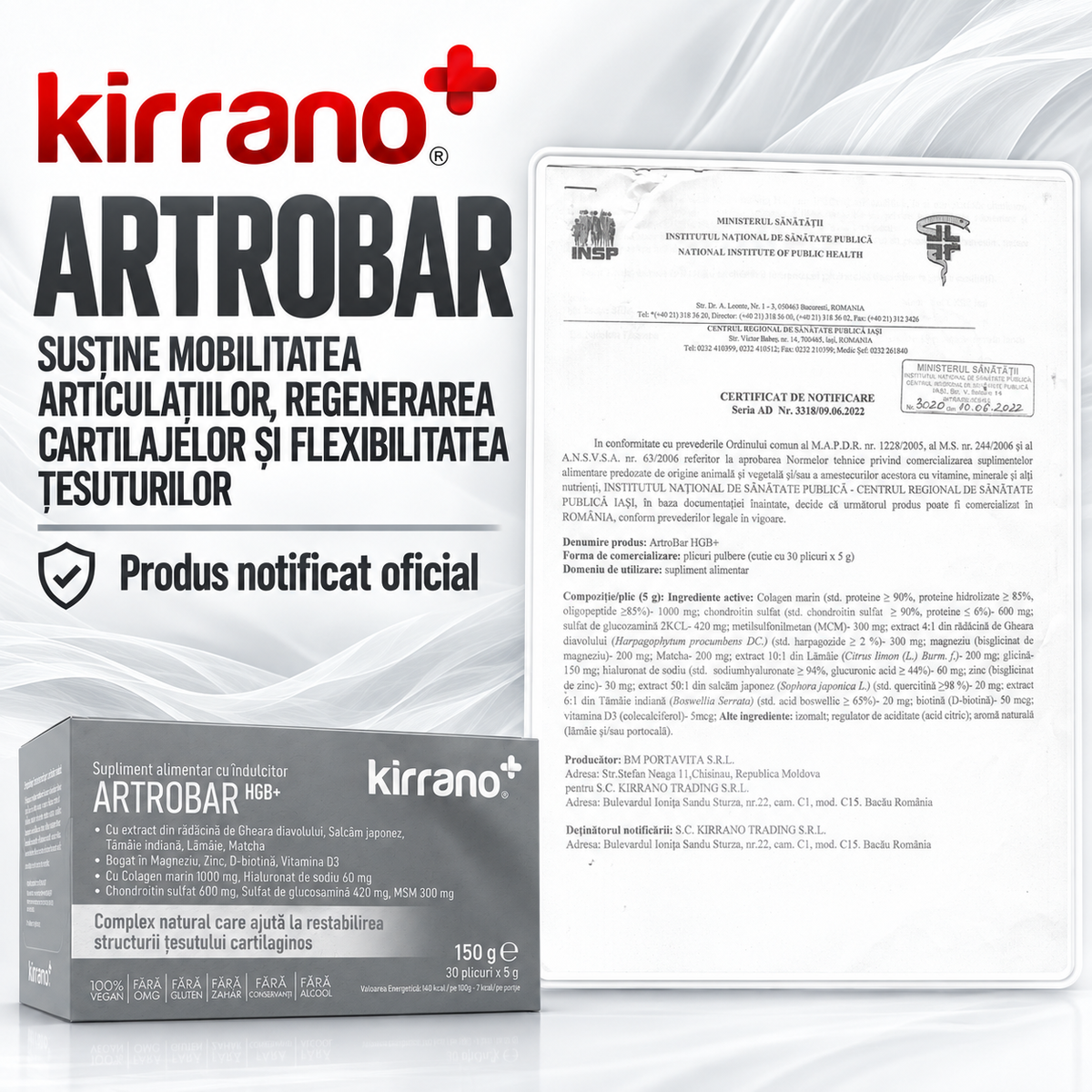 ARTROBAR HGB+, 30 plicuri