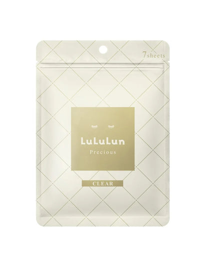 Mască de Față Precious Clear, Lululun, 108ml Ser + 7 Măști, Fermitate și Luminozitate, Ten Matur, Fără Parfum