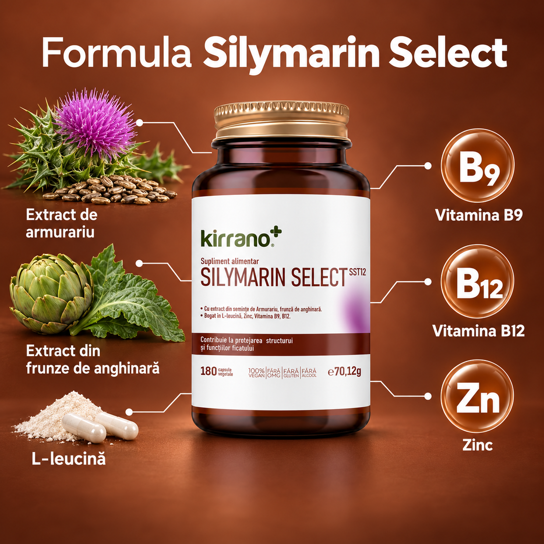 SILYMARIN SELECT, 180 capsule vegetale