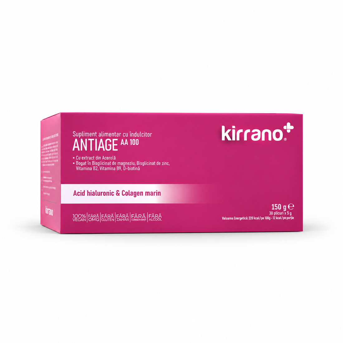 antiage — ambalaj complet, centrat pe fundal alb