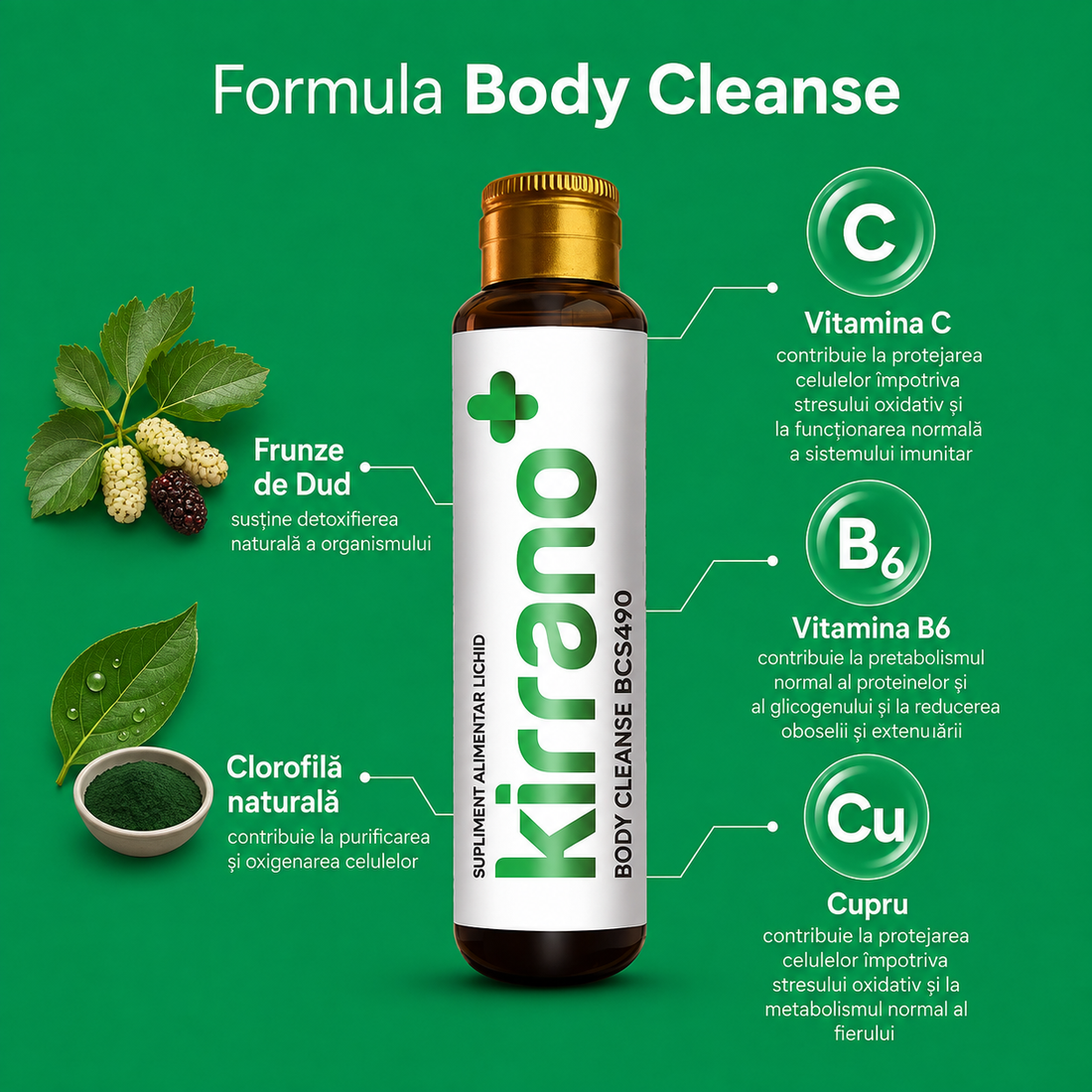BODY CLEANSE, 10 shoturi x 15 ml