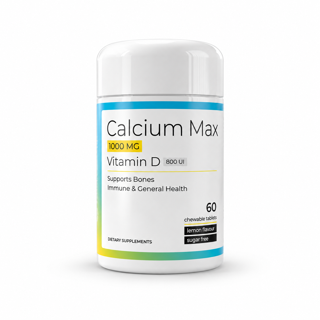 calcium-max — produs pe fundal alb