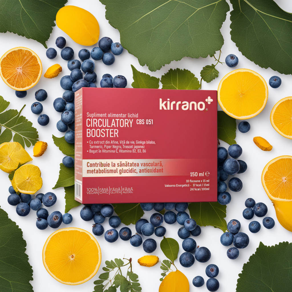 Supliment alimentar: CIRCULATORY BOOSTER CBS051 Contribuie la metabolism, antioxidant