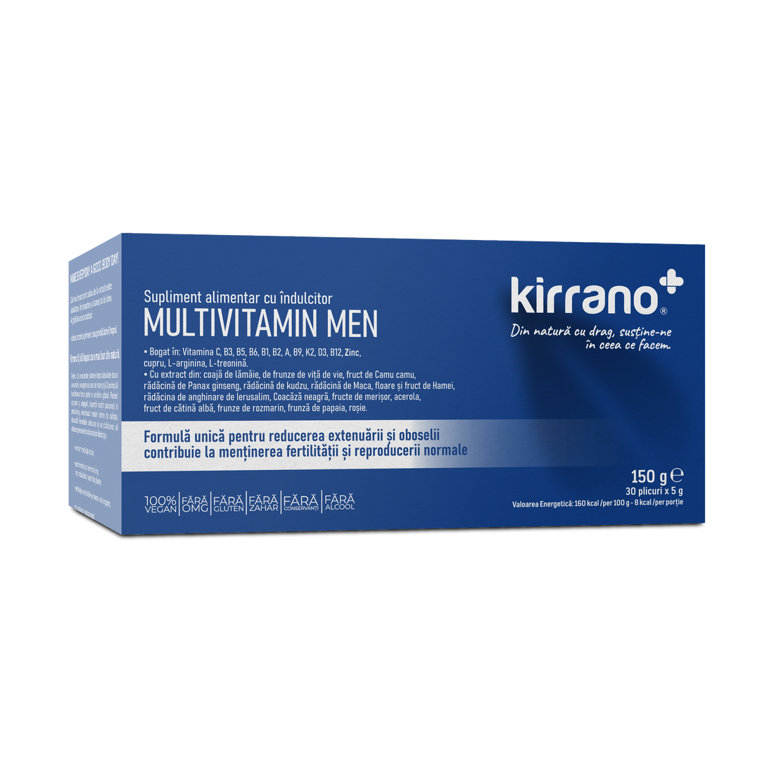 Supliment alimentar Kirrano Multivitamin Men – cutie 30 plicuri