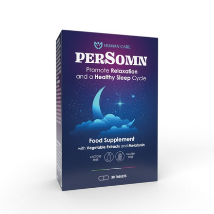 Supliment Alimentar PerSomn, Valeriana &amp; Melatonina 1 mg pentru Insomnii si Somn Linistit