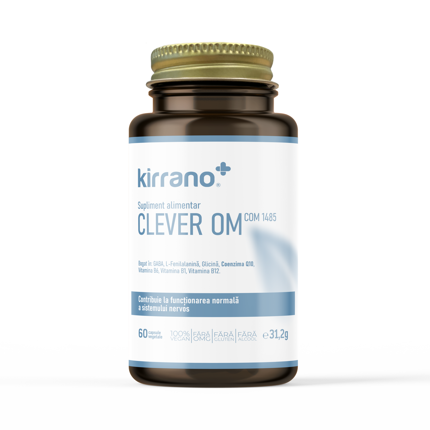 Clever OM – Supliment alimentar pentru memorie și concentrare, cu GABA, Coenzima Q10 și vitaminele B