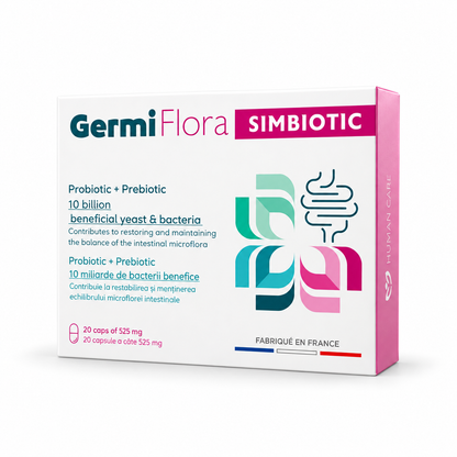 germiflora — produs pe fundal alb