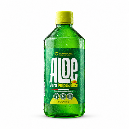 Supliment Alimentar Aloe Vera Suc Natural 100% cu Pulpa, potrivit pentru Detox, Digestie si Imunitate – fundal alb