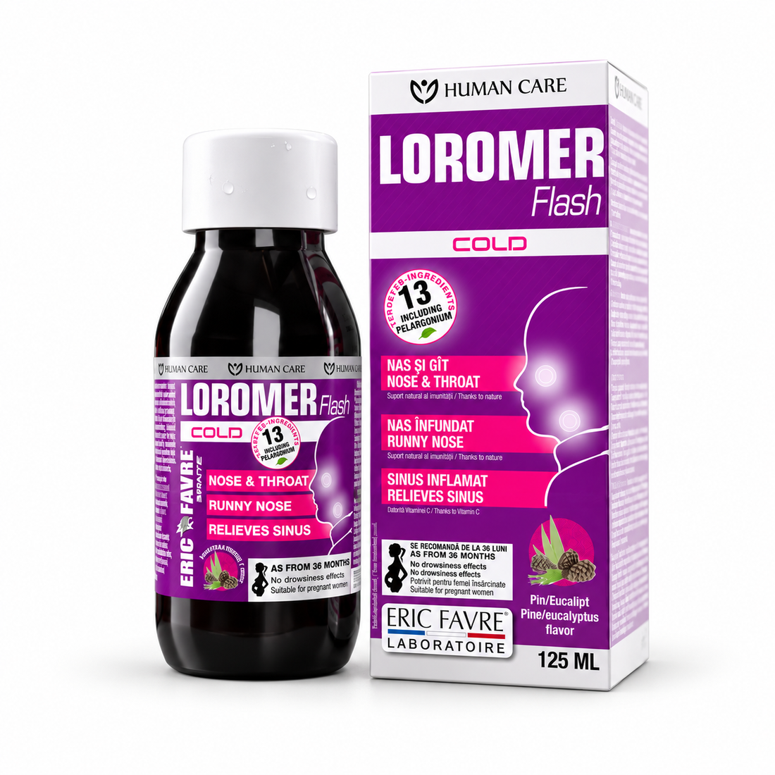 loromer — produs pe fundal alb