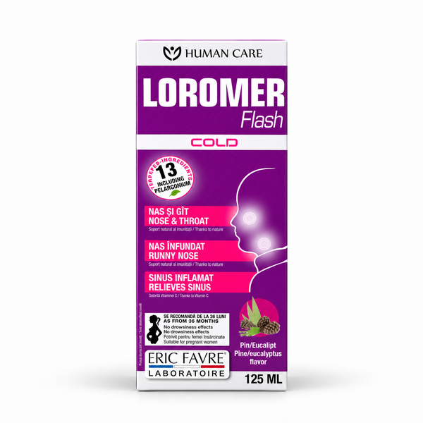 LOROMER, 125 ml — vedere frontală pe fundal alb