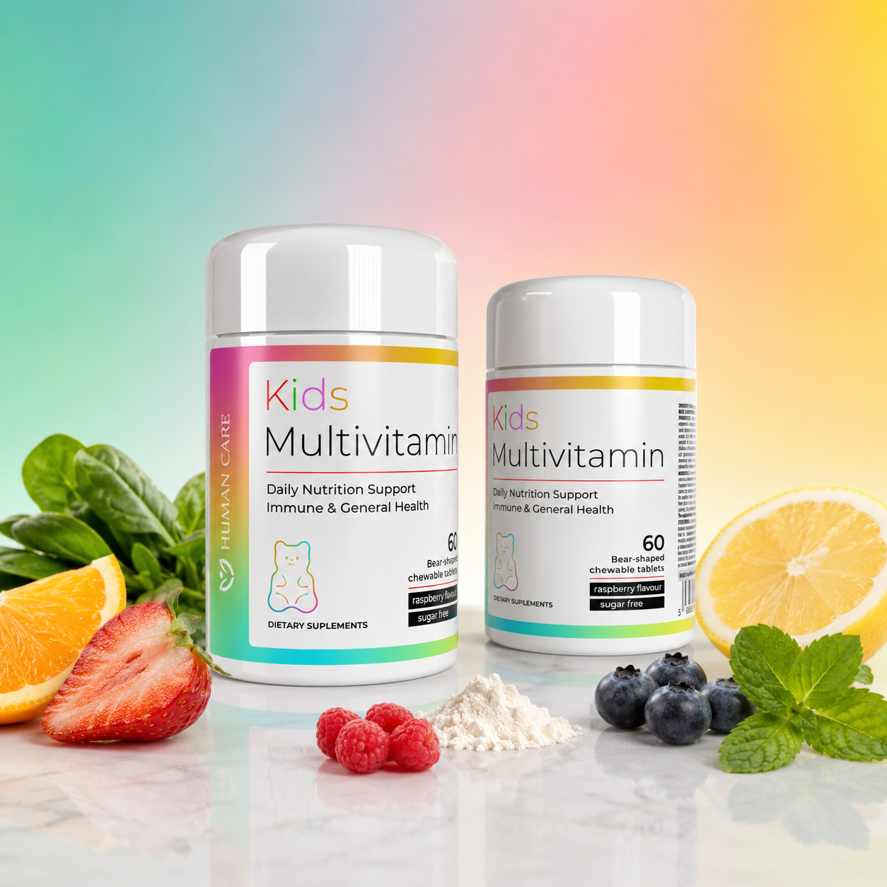 Supliment Alimentar Multivitamin Kids, Vitamine si Minerale pentru Copii, Sustine Imunitatea, Concentrarea si Cresterea Sanatoasa