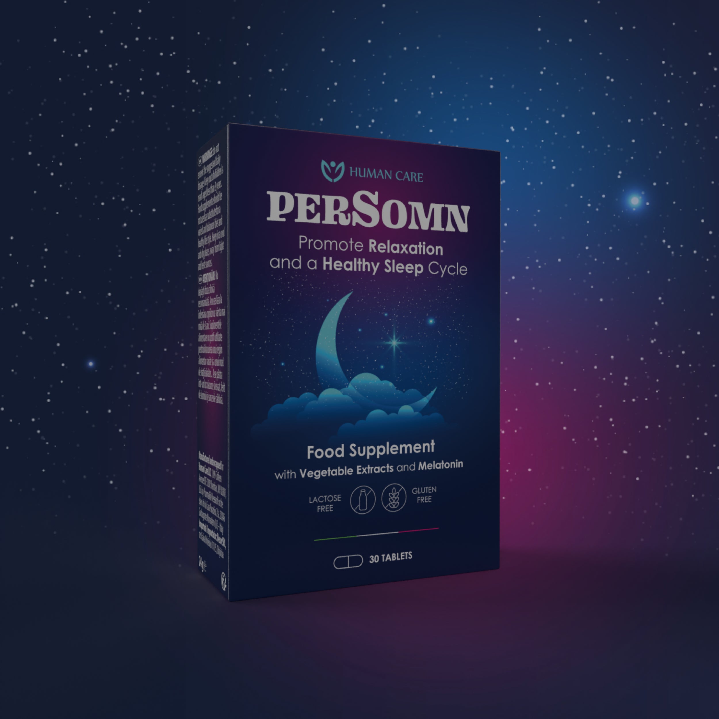 Supliment Alimentar PerSomn, Valeriana &amp; Melatonina 1 mg pentru Insomnii si Somn Linistit