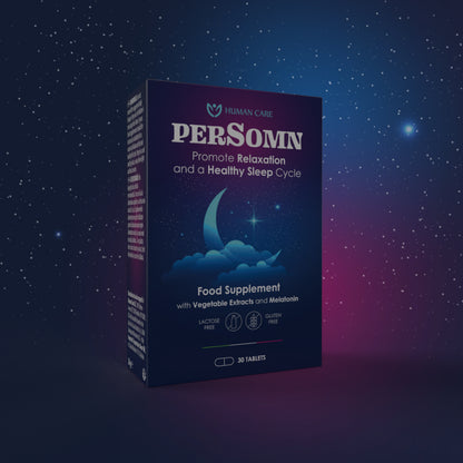 Supliment Alimentar PerSomn, Valeriana &amp; Melatonina 1 mg pentru Insomnii si Somn Linistit