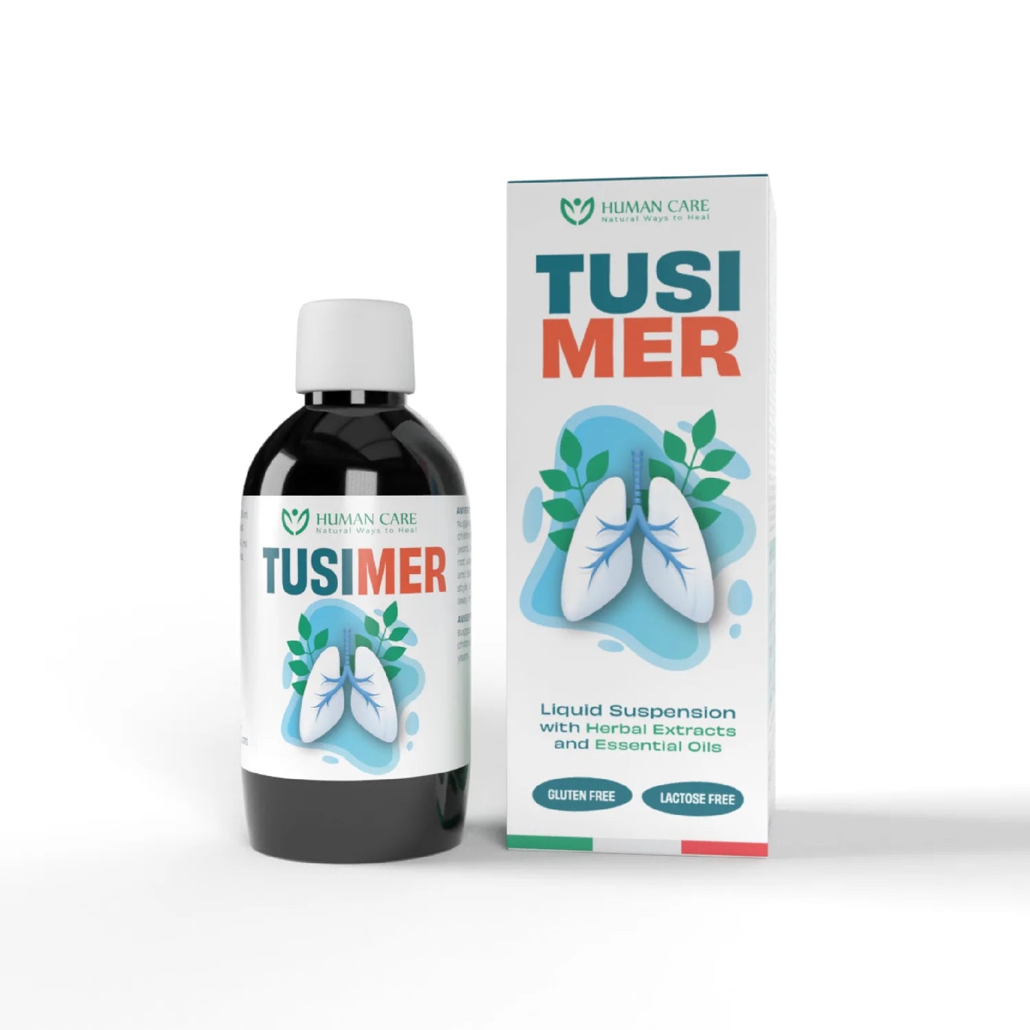 Supliment Alimentar Sirop Tusimer Adult, 6 Extract Vegetale, 200ml, Human Care, pentru Tuse Productiva