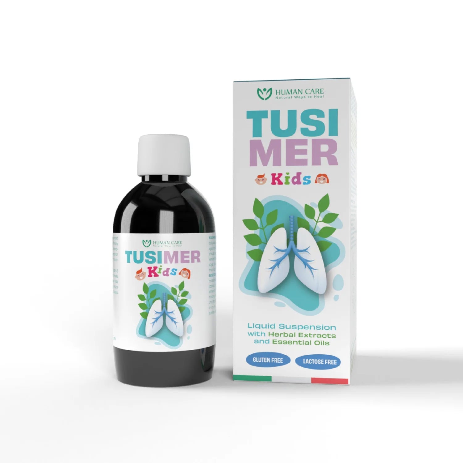 Supliment Alimentar Sirop Tusimer Copii, 7 Extracte Vegetale, 200ml, Human Care, pentru Tuse la Copii de la de la 1 an