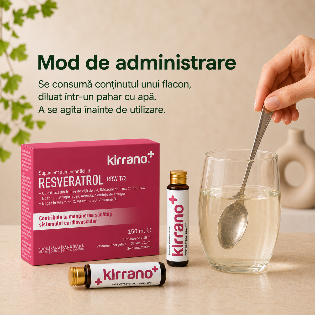 RESVERATROL, 10 shoturi x 15 ml