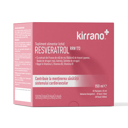 Supliment alimentar: RESVERATROL RRW 173 antioxidant, bogat în polifenoli din viță de vie