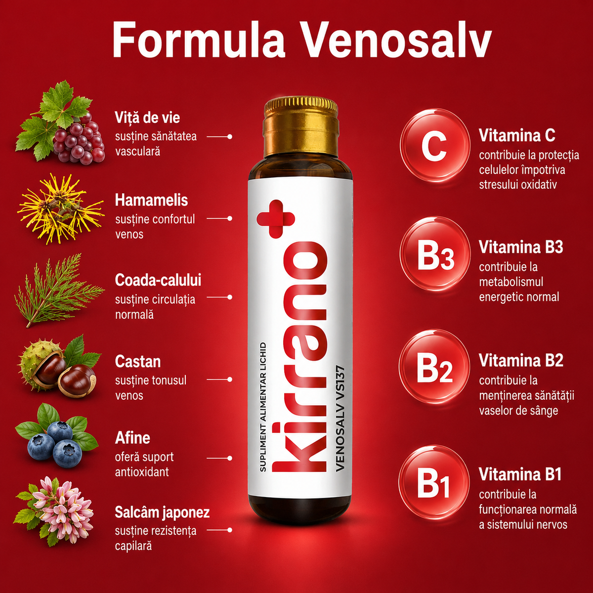 VENOSALV, 10 shoturi x 15 ml